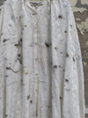 Mutedance 25 Autumn and Winter Round Neck Long Sleeve Loose Top Shirt Flower Dye MD-MD25FW130-hoary (MD25FW128)